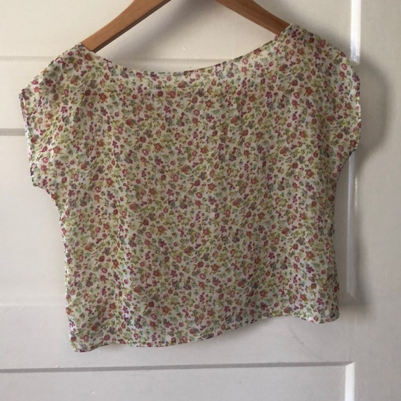Vintage floral crop top - Picture 2 of 3
